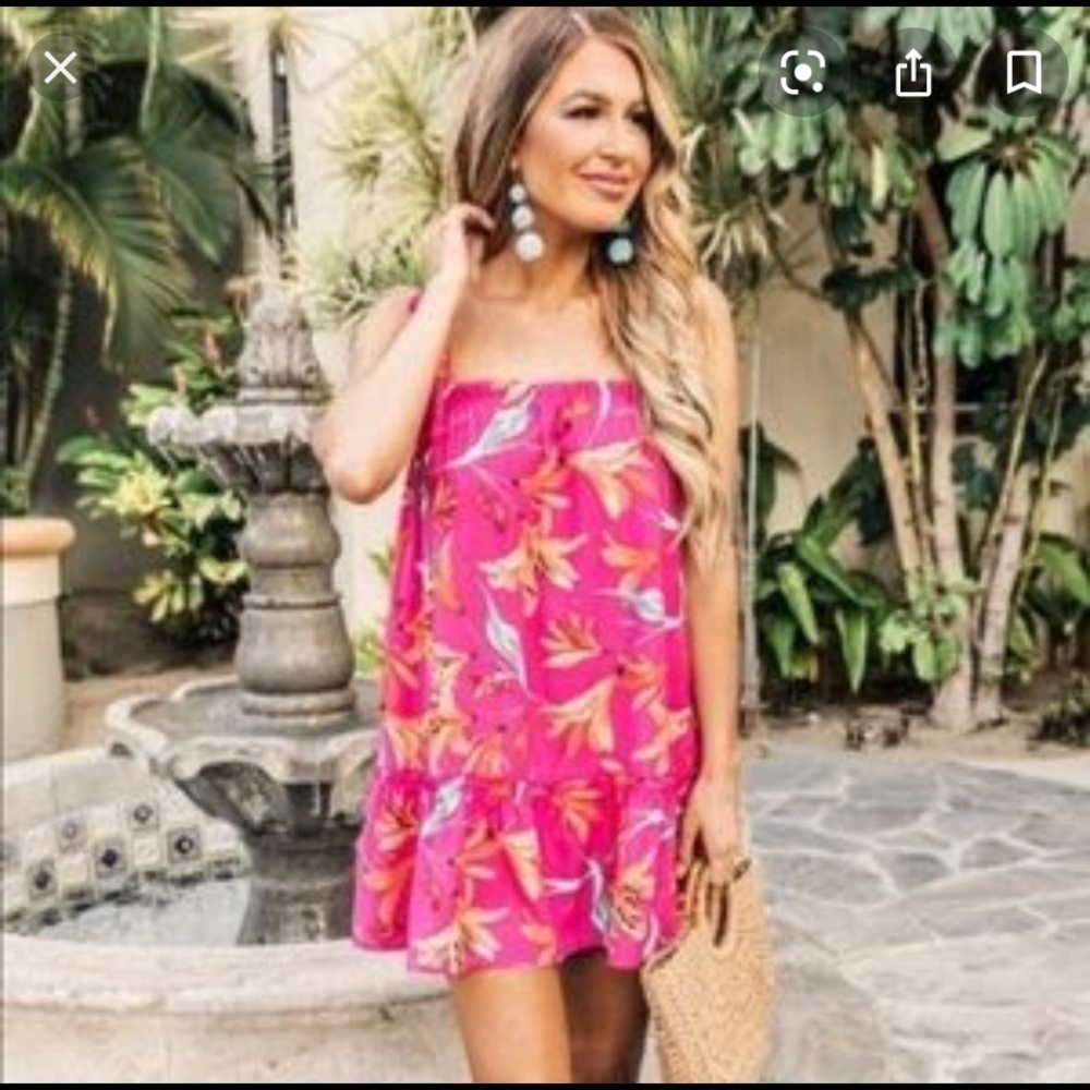 Dreaming on the Lanai Floral Dress